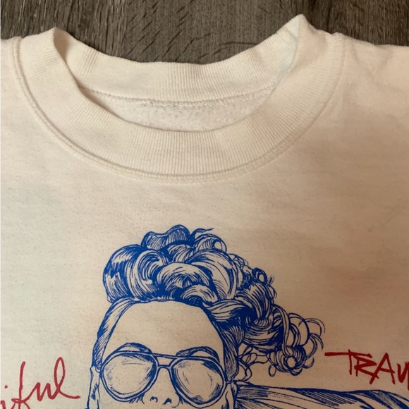 Pink / P!nk Beautiful Trauma World Tour Sweatshirt White Small Pop Vocal Music - Picture 4 of 10